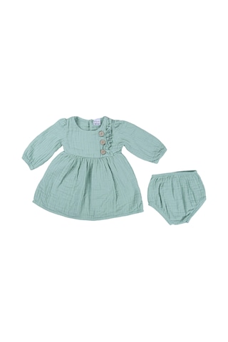 Aydodo Kız Bebek Muslin Elbise Mint