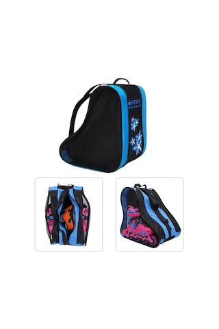 Suntek Çocuklar Için 3 Katmanlı Paten Taşıma Çantası Mavi Mavi