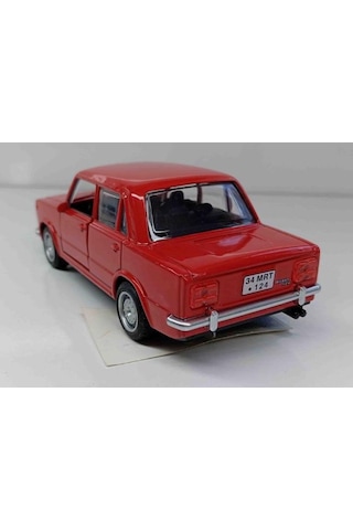 Oyuncak Metal Model Araba 1/36 Çek Bırak Kırmızı Hacı Murat 124