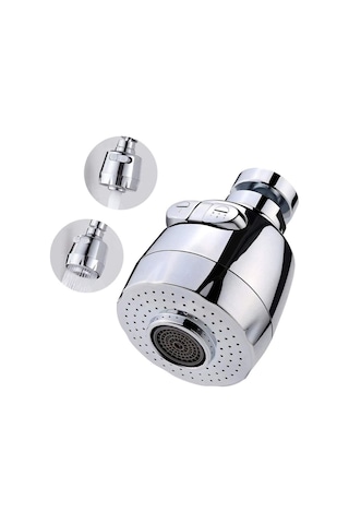Ayt Sunup Sn-27114 2 Kademeli Su Tasarruflu Musluk Başlığı 360 Derece 80x52x22mm