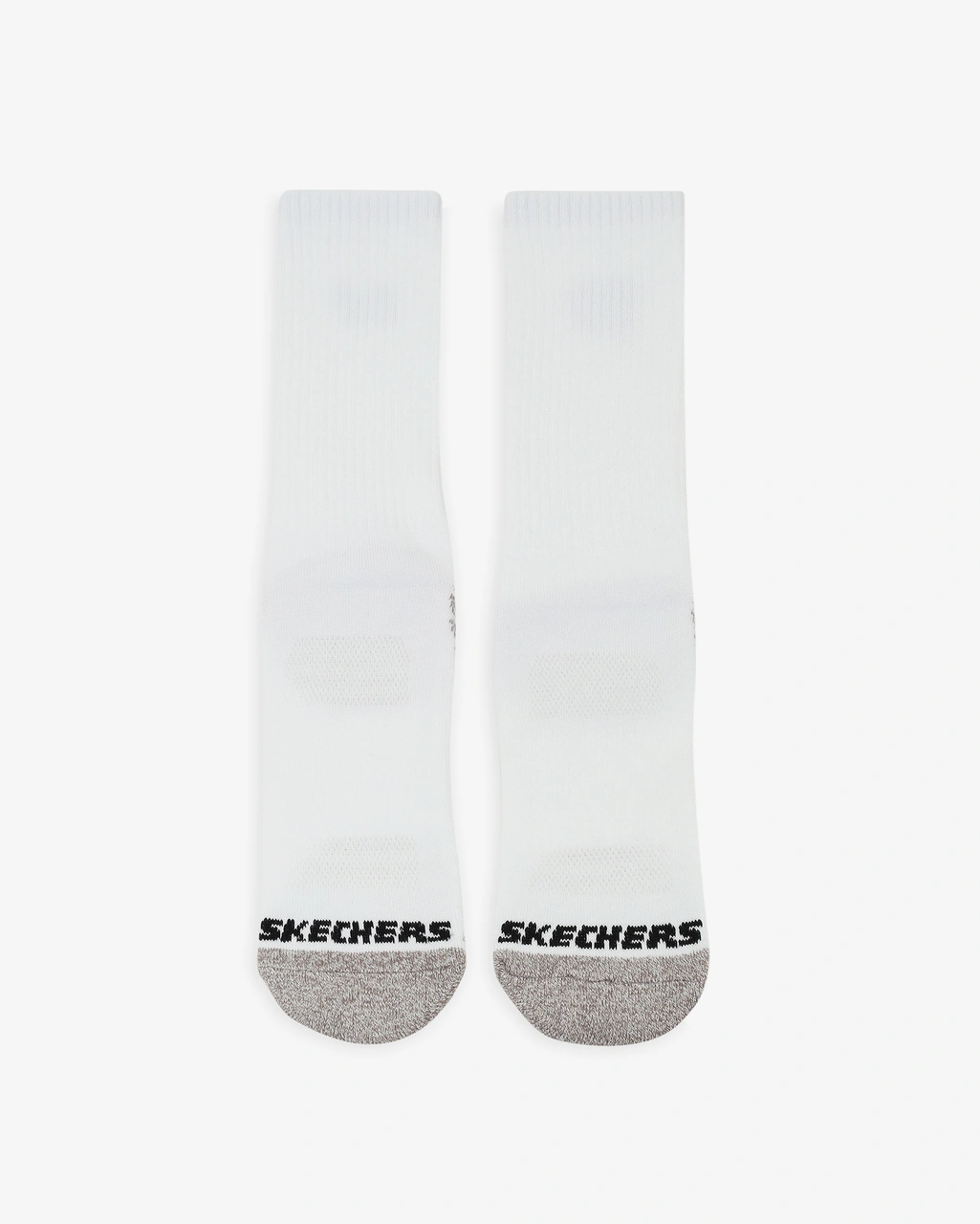 Skechers 3'lü Unisex Yarım Taban Destekli Crew Çorap Unisex Beyaz Çorap S119438-107 Beyaz