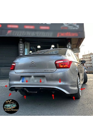 Citroen C-elysee - 301 Arka Tampon Eki 2013-2022 Fiberglass Boyasız