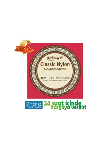 D'addario Ej2701 Klasik Mi Tek Tel Normal Tension Mi