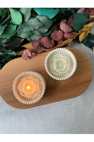 Bernami Mum Pinterest 2'li Dekoratif Mumluk Beton Kase Mum Diğer