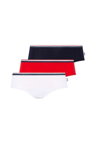 U.S. Polo Assn. Kadın Beyaz - Lacivert - Kırmızı 3 Lü Şort 66272 Lacivert