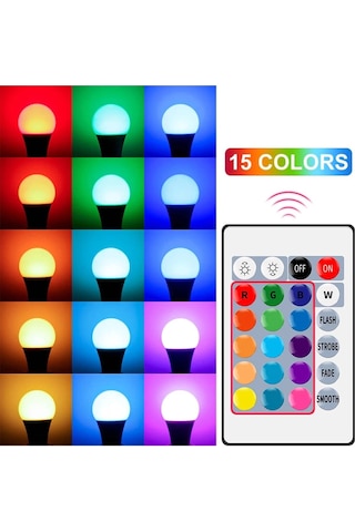 CATA CT-4058 9W E-27 DUY KUMANDALI RGB LED AMPUL 5 ADET