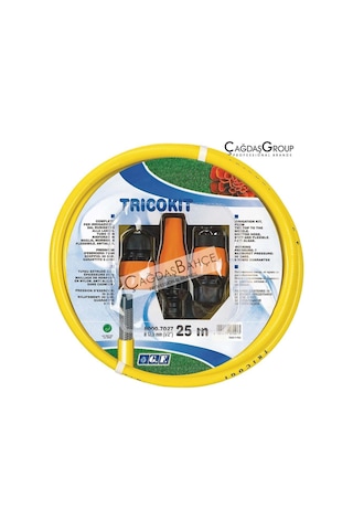 GF 7027 Bahçe Sulama Hortumu Kiti 25 Metre Hortum