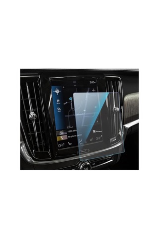 Volvo S90 Uyumlu 9 İnç Araç Ekran Koruyucu Multimedya Navigasyon Nano 9h Kırılmaz Şeffaf