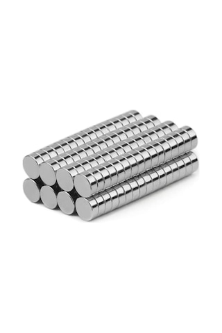 150 Adet 4x2 Mm Yuvarlak Güçlü Neodyum Mıknatıs Çap 4 Mm Kalınlık 2 Mm