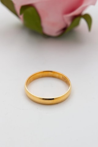 Latif Kuyumculuk 22 Ayar Altın 4mm Düz Bombeli Alyans Nişan Yüzüğü Lkyzk1530