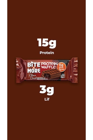 Bite&more Protein Waffle 55 Gram X 1 Adet Çikolata