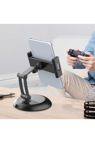 Masaüstü Telefon & Tablet Tutucu Standı 5-12.9 İnç Uyumlu, Abs+pc Malzeme, Katlanır Ve Taşınabilir