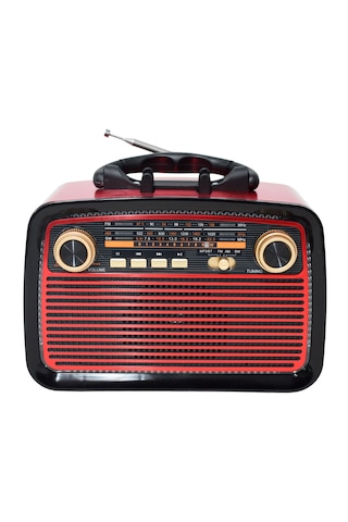 Kbroad KTF-1467 Fener Işıklı Şarjlı Nostalji Radyo Bluetooth Hoparlör