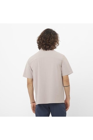 Salomon Xplration Ss Shirt M Erkek Gömlek-29653 Krem