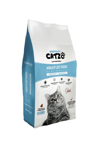 Catzo Somonlu Yetişkin Kedi Maması 2 x 1 KG