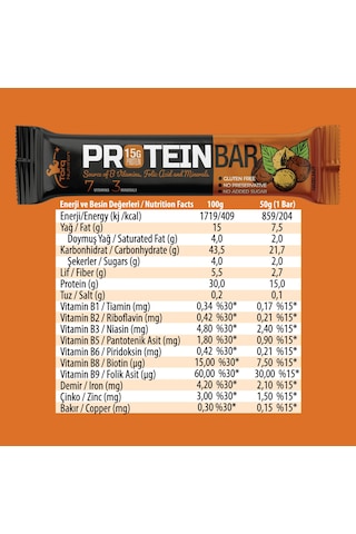 Torq Nutrition Protein Bar Fındık 50 G (1 Adet)