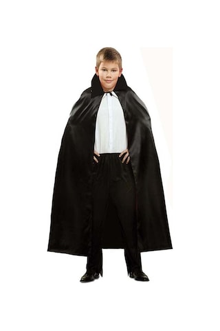 Siyah Renk Yakalı Halloween Pelerini 90 Cm