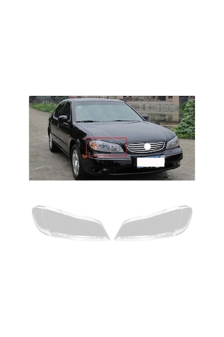 Didadodo Araba Sol Far Kabuk Lens Kapağı Far Kapağı Nissan Cefiro A33 2000-2004 Şeffaf Gölge Lens, Araba Aksesuarı