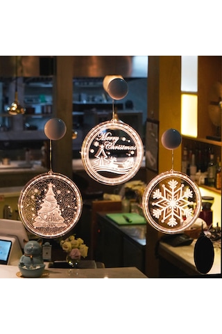 Mufunye Asılı Peri Led'leri Işık Zinciri Perde Lambası Kardan Adam Tasarımı İle Sabit Parlak Modlar Ip44 Suy