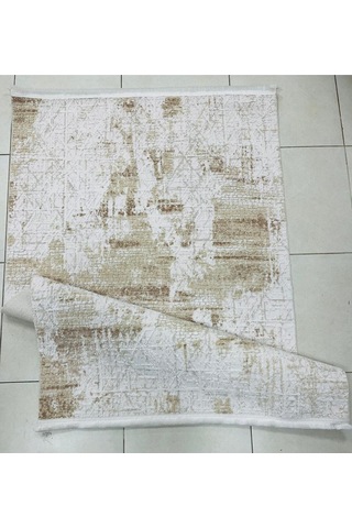 Bambu % 100 Sık Dokuma +12 Hav Yükseklikte Bej Bambusa Kesme Halı