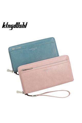 Uzun Cüzdan Çok Fonksiyonlu El Çantası Kadın Cüzdanı - Kırık Beya Kırık Beyaz