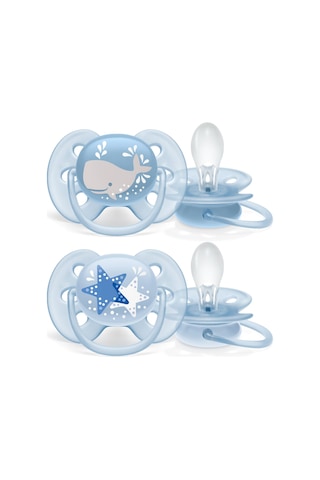 Philips Avent Ultra Soft 6-18 Ay Emzik 2'li Scf 22303 Kırmızı - Sarı