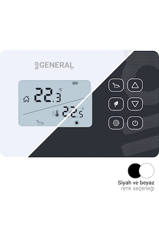 General Mitra Ht290s Rf Mod Seçenekli Kablosuz Oda Termostatı