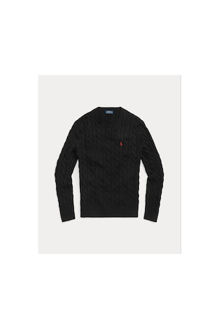 Polo Ralph Lauren Örgülü Triko Kazak Siyah