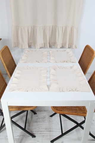 Naturel Amerikan Servisi 4'lü Vintage 30x45 CM