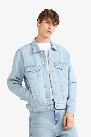 Defacto Regular Fit Düğmeli Jean Ceket F4741ax25aunm39 Mavi