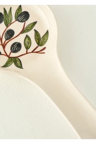 Bella Maison Olive Kirli Kaşıklık Beyaz 11,5x24 Cm Çok Renkli