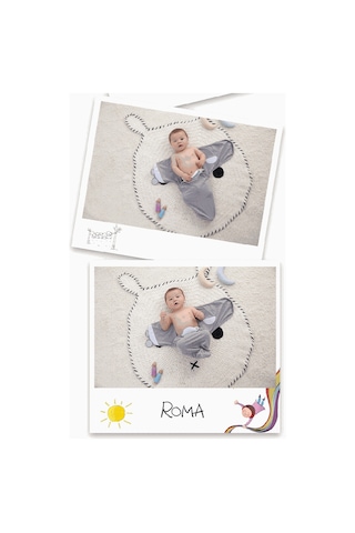 Maiyame 3-6 Ay Bebek M Beden Battaniye Seti, Pamuklu Sarılma Bezi, Pembe Deniz Yıldızı Ve Pembe Renkli 2 Adet Pembe