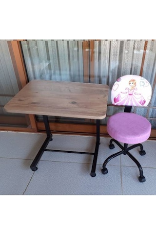 Depolife Prenses Sindirella Desenli Çocuk Odası Ders Çalışma