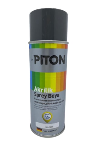 Piton Akrilik Sprey Boya 400 Ml Ral7043 Trafik Gri
