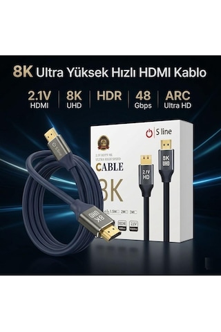 S Line 1.5metre 8k Hdmı Kablo 2.1v 60hz