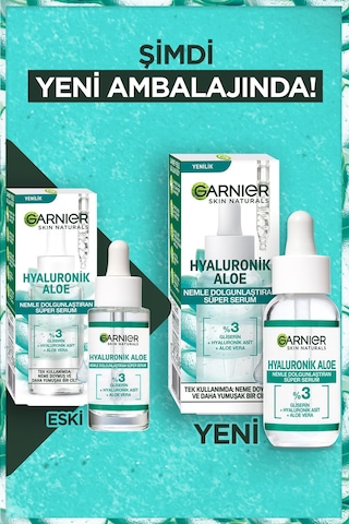 Garnier Hyaluronik Aloe Nemle Dolgunlaştıran Süper Serum 30 ML
