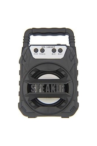 MS-1601BT Işıklı Radyolu Taşınabilir Bluetooth Hoparlör