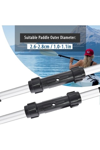 Flybuy Vidalı Siyah Siyah Parçası Kürek Kayak Ka Bağlantı Bağlantı Adet 2 Te