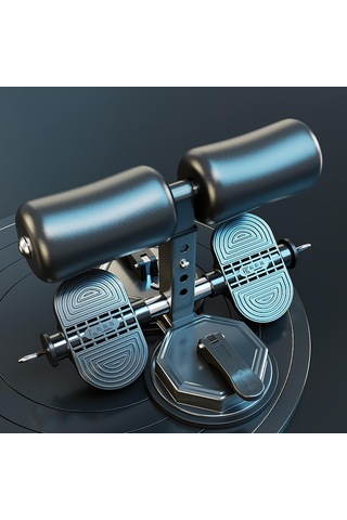 Dolıty 2 Güçlü Vantuzlu Sit Up Bar Ayarlanabilir Siyah Siyah