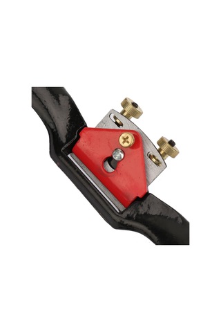 Youtek 10 İnç Çift Vida Ayarlı Demir Ahşap Frezi - Kavisli Yuvarlak Kesimler İçin Sert Çelik Kırmızı-siyah