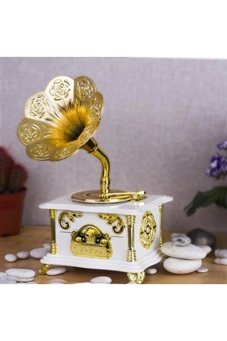 Nostaljik Gramofon Müzik Kutusu -