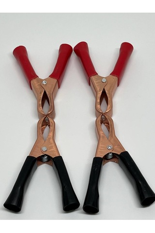 Mini Akü Takviye Pensesi Bakır Kaplama Maşa 2 Artı 2 Eksi Set