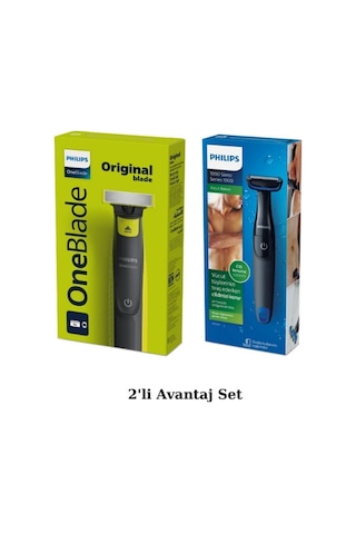 Philips QP2724/10 Oneblade Yüz Şekillendirici + BG1024 Banyo Vücut Tıraş Makinesi