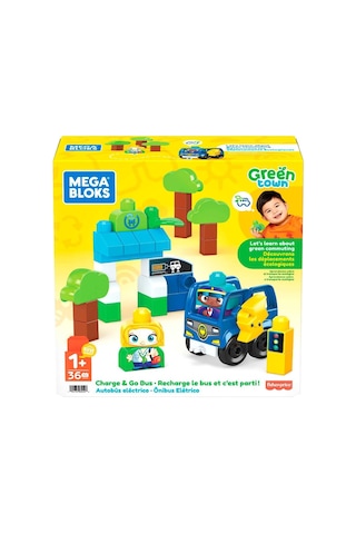 Mega Bloks. Doğa Dostu Otobüs Seti. 36 Parça. +1 Yaş