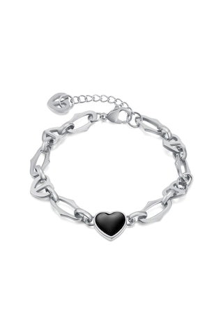 Gümüş Opk Paslanmaz Çelik Aşk Bileklik Gümüş