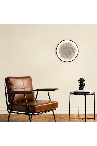 Led Aplik Luna 30 Cm Siyah