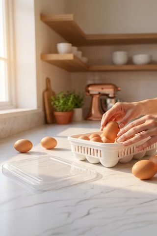 Selka Home 15'li Yumurta Kabı Şeffaf