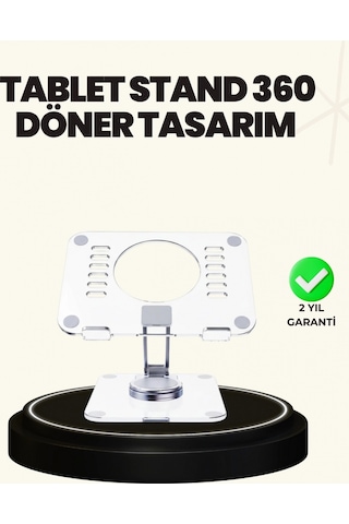 Ayarlanabilir Şeffaf Tablet Standı Kaymaz Silikon Tabanlı Çok Renkli