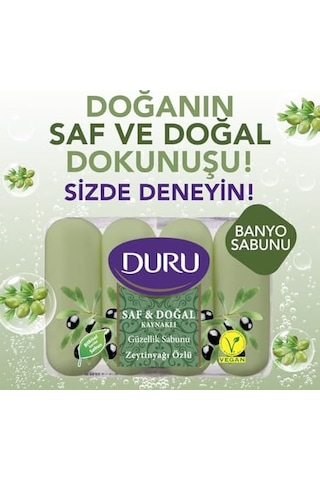 Saf&dogal Zeytinyağlı Sabun, 70 Gramx4