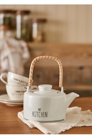 Bella Maison My Kitchen Porselen Demlik Beyaz 850 Cc Diğer